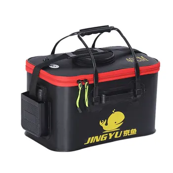 

Waterproof Fishing Bag Tackle Accessory Portable Folding Bucket Hiking Travel Camping Picnic Collapsible With Handle EVA Outdoor