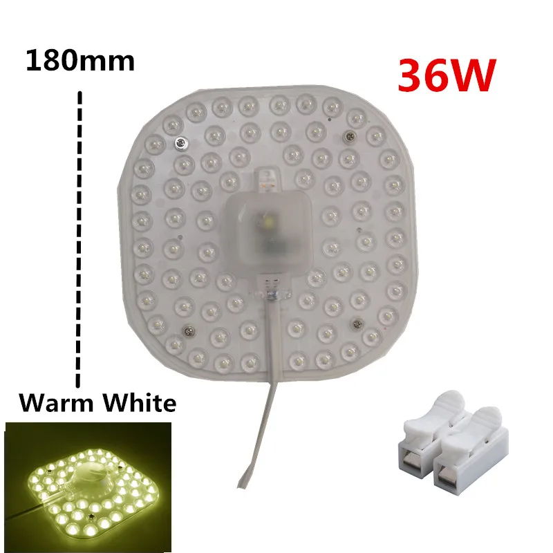 36W Warm White Потолочный светильник светодиодный модуль квадратный прямоугольный современный промышленный для гостиной спальни обновление дома рециркулирует удобный энергосберегающий - Цвет: 36W Warm White
