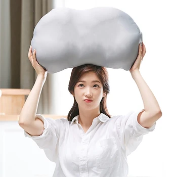 

3D Neck Micro Airball Pillow Deep Sleep Addiction Head Rest Air Cushion Pressure Relief Pillows Gift Washable PillowCase Covers