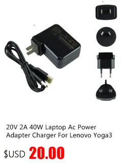 20 в 3.25A 65 Вт AC ноутбук адаптер питания зарядное устройство для lenovo G400 G500 G505 G405 ThinkPad X1 Carbon Yoga 13 Высокое качество