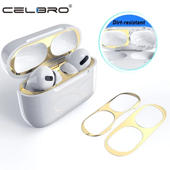 

Colorful Plating Dustproof Sticker for AirPods Pro Wireless Earphone Charging Box Protector Inside Film Guard for Air Pods Pro 3