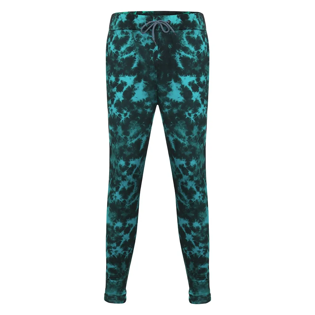 Для мужчин s Dyeing Joggers Осенняя Толстовка с принтом галстука топ брюки наборы спортивный костюм Фитнес Бодибилдинг мужские толстовки брюки джоггеры