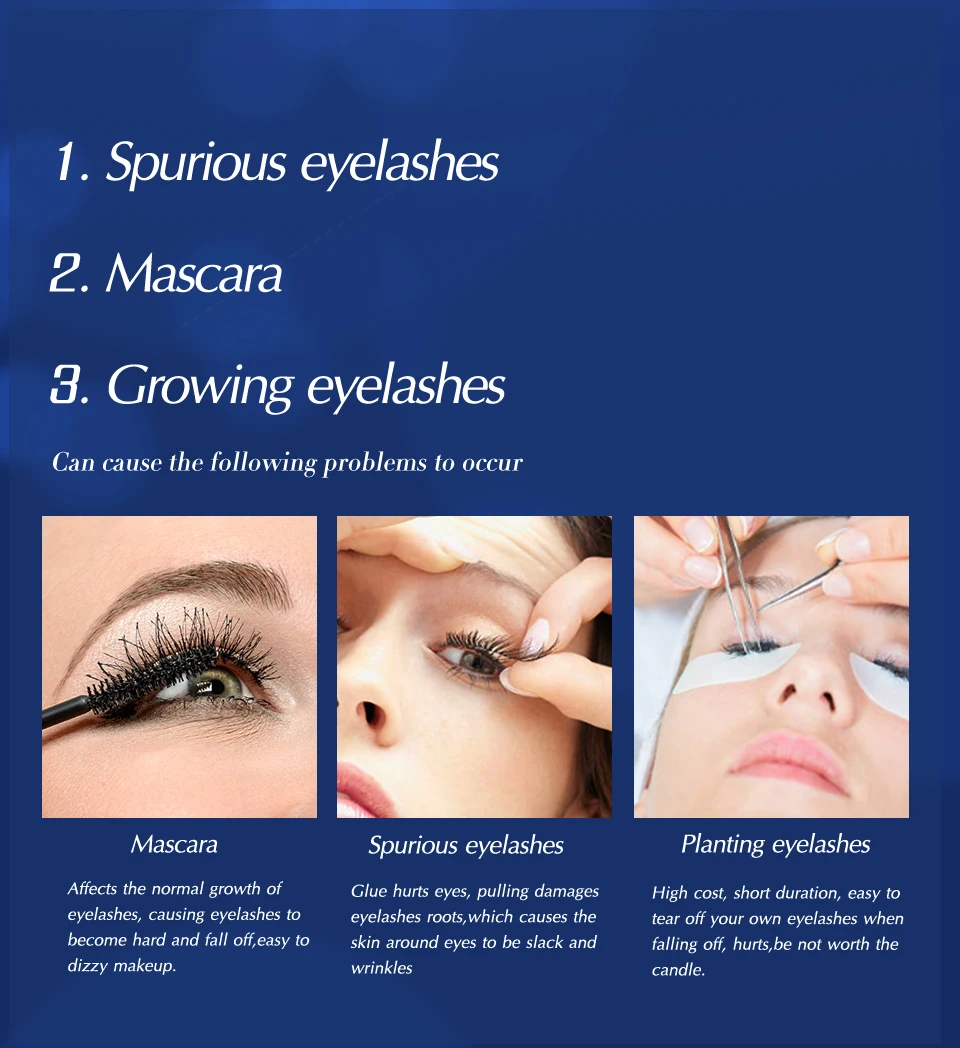 Eyelash Serum Growth Eyelash and Eyebrow Nourishing Essence Growth Eyelash Roots for Long and Thick and Lengthening Eye Lashes