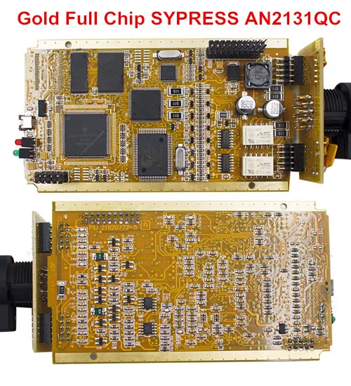 Лучшее качество, можно закрепить V190 CYPERSS AN2131QC AN2135SC полный чип для большинства автомобилей 1998- автоматический диагностический инструмент, бесплатный подарок, ReprogV177 - Цвет: Gold Full Chip