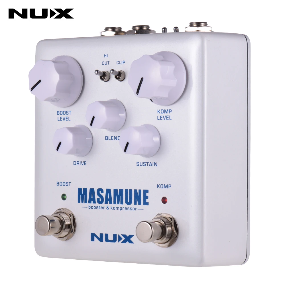 NUX MASAMUNE Booster& Kompressor аналоговый усилитель компрессора гитарный эффект педаль двойной ножной переключатель True Bypass