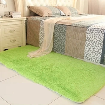 

☛ Home Bedroom Fluffy Rugs Non-Slip Shaggy Area Rug Dining Room Carpet Floor Mat