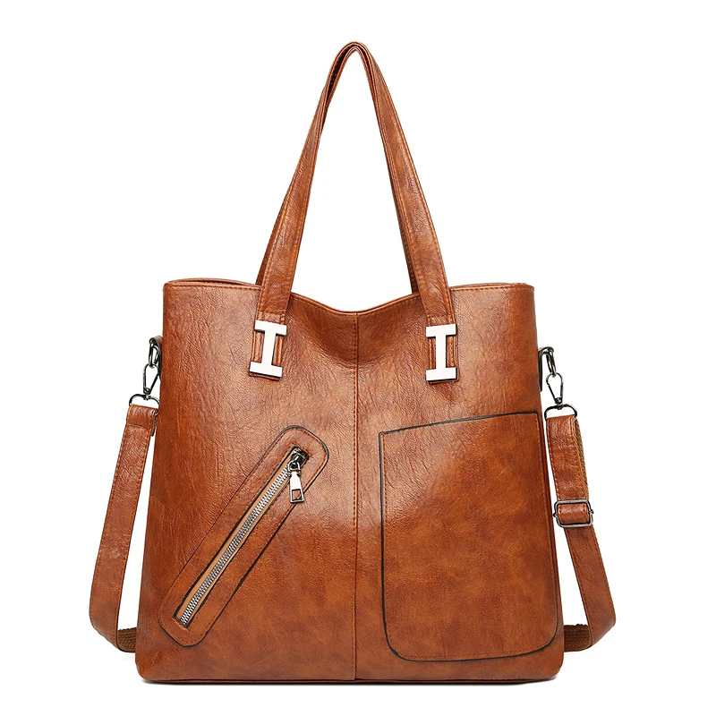Luxury Handbags Designer Letter Pu Leather Women Shoulder Bags High Capacity Ladies Crossbody Bag Fashion Casual Female Tote Bag