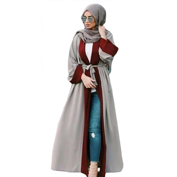 2019 Muslim Women Abaya Maxi Dress Cardigan Kaftan Loose Dubai Long Robe Moroccan Ramadan Caftan Arab Islamic Clothing Turkish