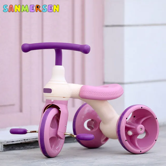 New Upgrade Kids Bike Scooter With Pedals Slider Super Light Weight Tricycle Children's Balance Car 2-6 years Baby Toys Bike 1