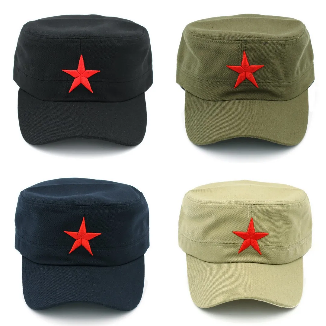 Special Price Flat-Top-Hat Military-Cap Church Star Unisex Beach Summer Spring Street-Street Cotton 5ByKG7OJr