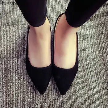 

Pointed Shallow Mouth Suede Flat Single Shoe Simple Work Shoes Students Wild Casual Shoes Fashion Comfort Soft-Sole Womens Shoes