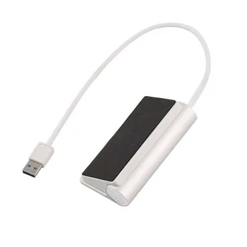 

Accessory USB Hub Tool 3.0 PC 4 port Notebook Silver Aluminum Transfer Multi Rate Portable