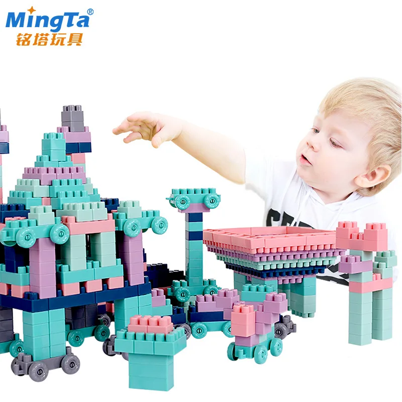 

Ming Tower in Granule Building Blocks Plastic 3-5-6 a Year of Age Children Educational Force GIRL'S And BOY'S Baby Assembled Spl