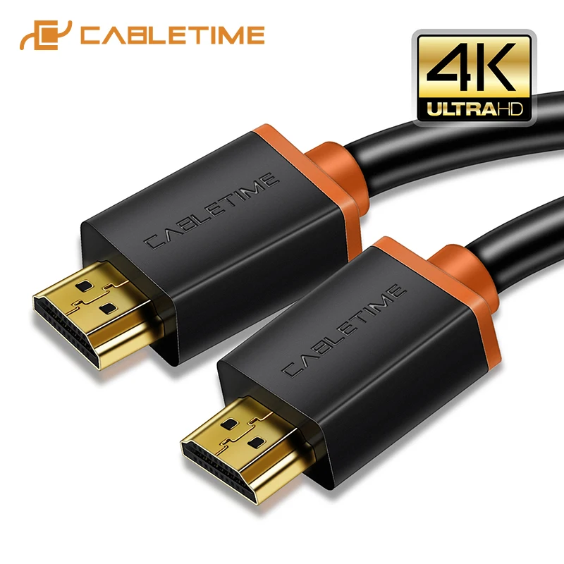 CABLETIME New HDMI to HDMI Cable 4K 2.0 60hz HDMI TO HDMI Cable Adapter 1m 1.8m 3m 5m Audio extractor for PC Display C165 CABLETIME New HDMI to HDMI Cable 4K 2.0 60hz HDMI TO HDMI Cable Adapter 1m 1.8m 3m 5m Audio extractor for PC Display C165