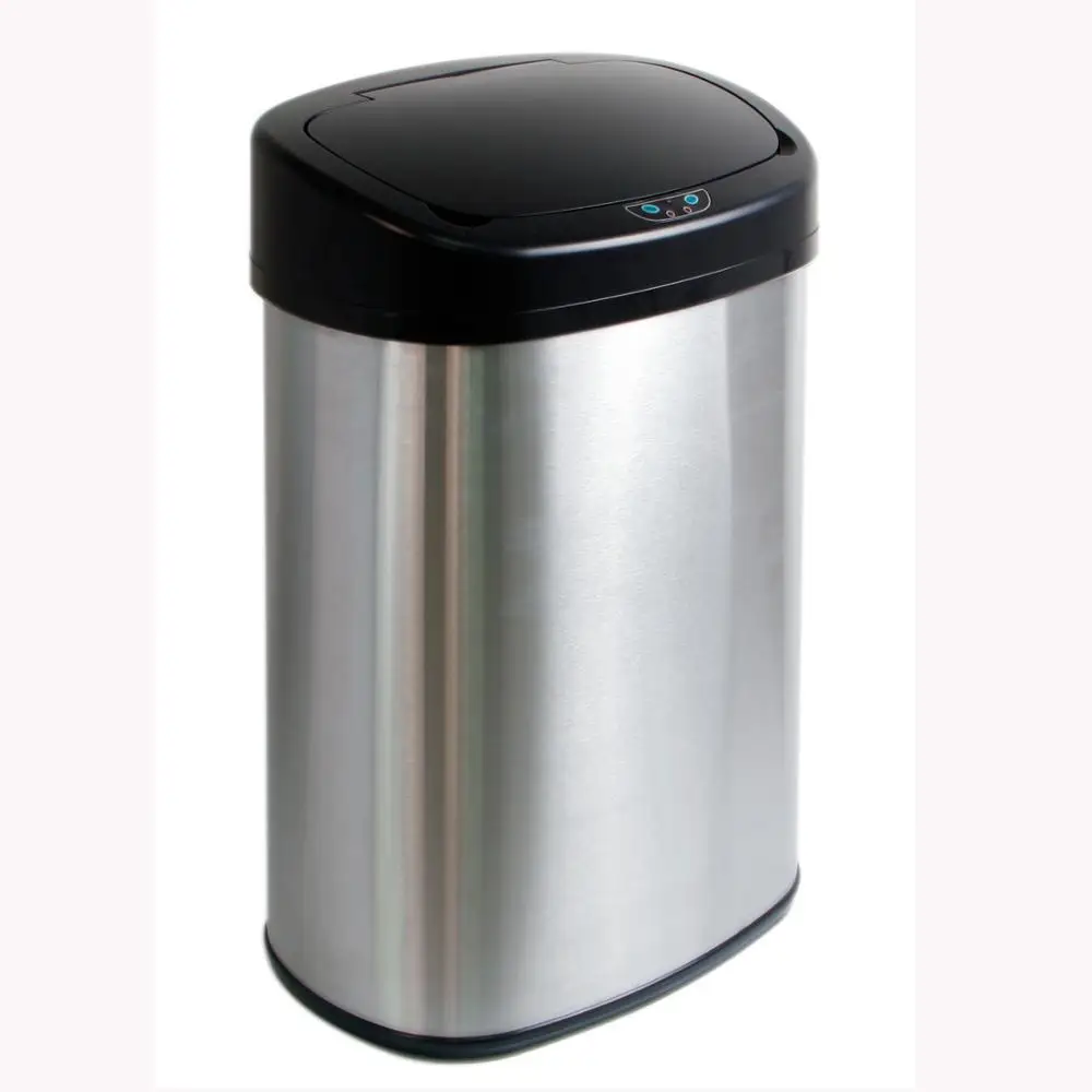 38L Cuboid Бесконтактный мусорный бак датчик мусорный бак без касания мусорный бак инфракрасный мусорный бак из нержавеющей стали