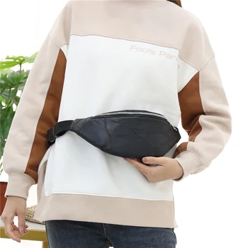 

WENYUJH Holographic Fanny Pack Hologram Waist Bag Laser PU Beach Traverl Banana Hip Bum Zip Waistbags Women Belt Bag for Girls