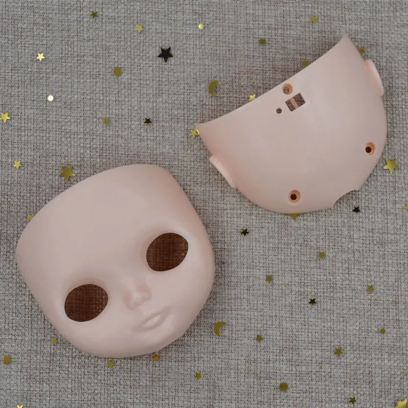 

NBL Blyth Doll Accessories for DIY Custom Doll Blyth, BJD Body Dome and Scalp Face without Makeup Eyes with Screws T-bar