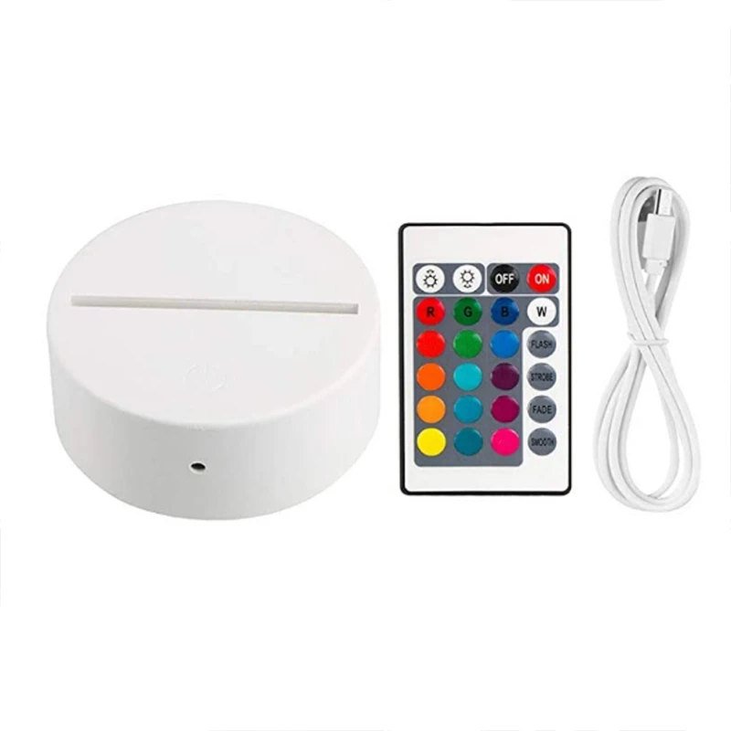 

LED Night Light 3D Remote Control Touch Colorful Night Light 3D Light Touch Lamp Children's Lights USB Charging Night Lamp
