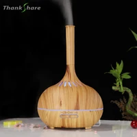 400ml Humidifier Electric Aroma Air Diffuser Wood Grain Ultrasonic Air Humidifier Essential Oil Aromatherapy Mist Maker Home 1