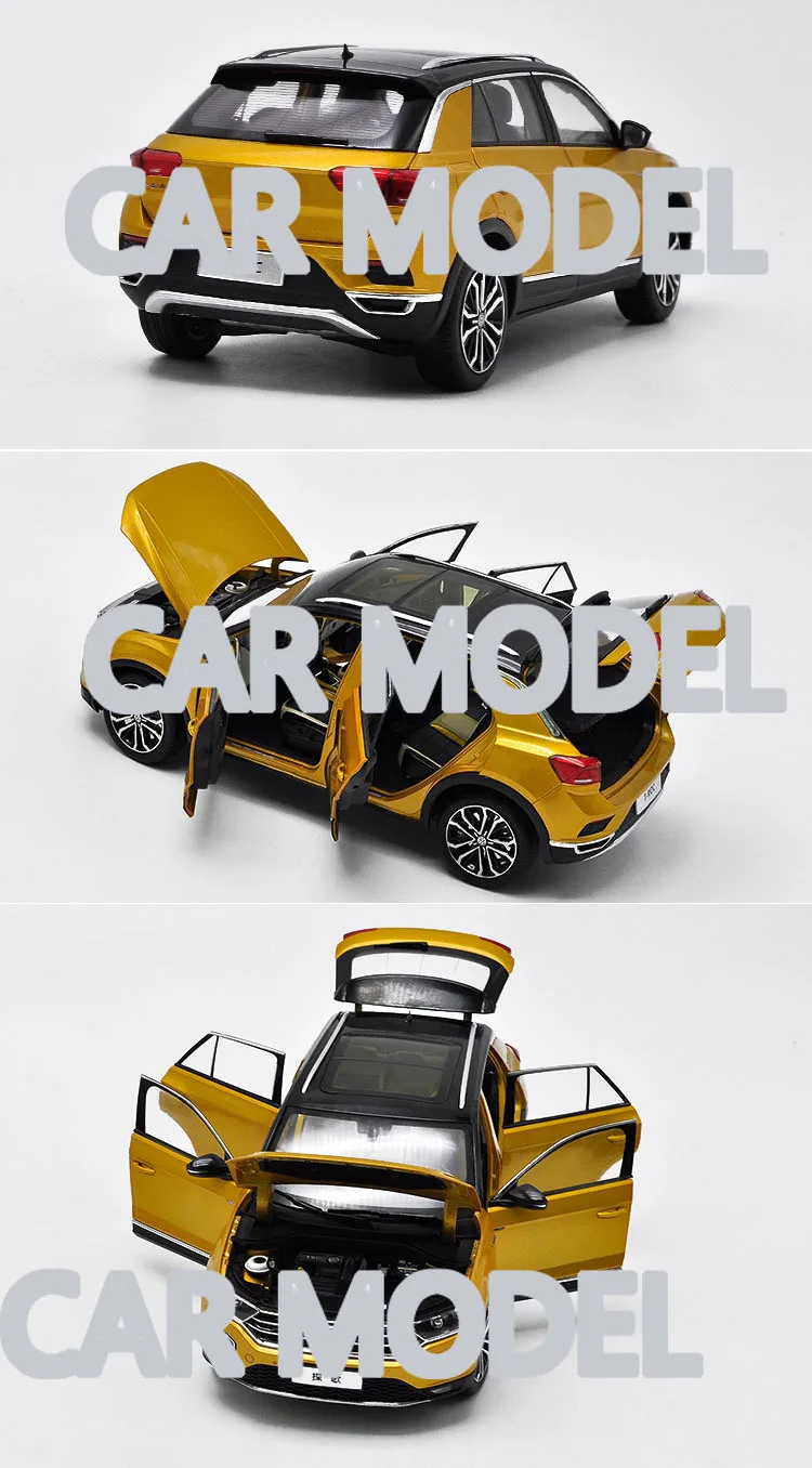 1:18 Масштаб сплава игрушечных транспортных средств VW T-ROC 280STI модель автомобиля SUV детских игрушечных автомобилей авторизованный игрушки для детей