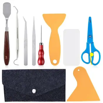 

10 Pieces Craft Weeding Tools Set Craft Vinyl Tools for Weeding Vinyl Handcraft Tool