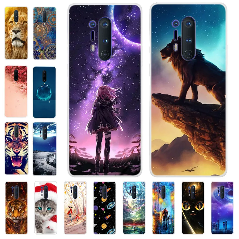 Силиконовый чехол для OnePlus 8 Pro мягкий с художественным принтом Oneplus телефона One plus