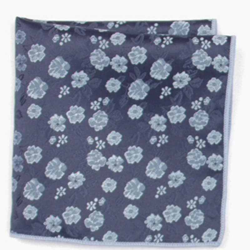  2019 fashion navy patterned pocket square with patterns handkerchief
