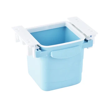 

Double Ears Study Desk Trash Can Durable Restaurant Invisible Storage Box Home Kitchen Retractable Gabage Collect Office Desktop