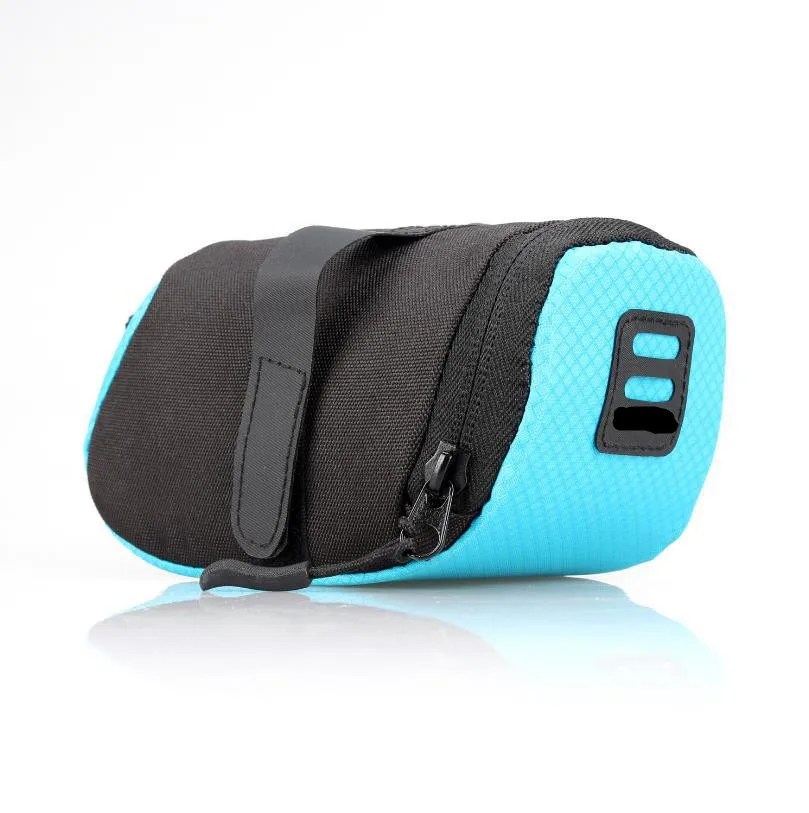 Flash Deal Nylon Bicycle Bag Bike Waterproof Storage Saddle Bag Bicycle Back Seat Tail Package Seat Cycling Outdoor Tail Rear Pouch Bag 2