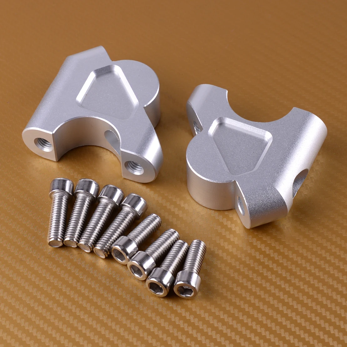 

CITALL 2pcs Motorcycle Aluminum Handlebar Riser Mount Clamp Drag Bar Bracket Fit For BMW R1200GS LC ADV Rallye R1250GS 1G13(K50)