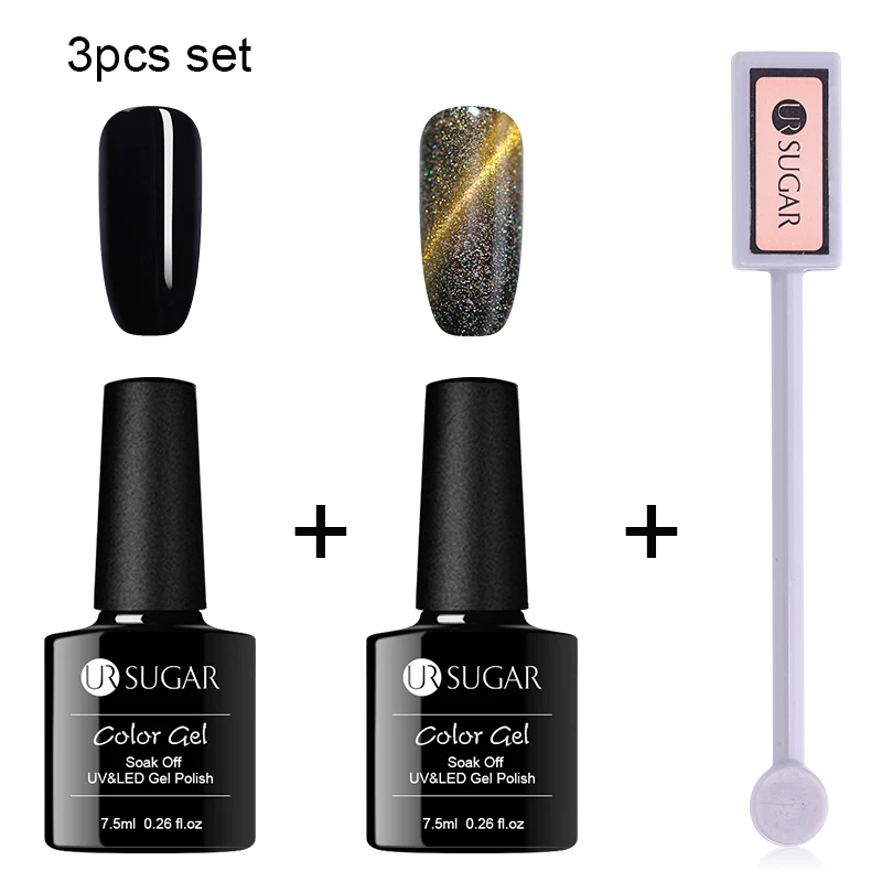 Ur Sugar 7,5 мл светится в темноте гель лак УФ-гель для ногтей Esmalte для ногтей флуоресцентный светящийся разноцветный неоновый гель лак - Цвет: 3pcs set11
