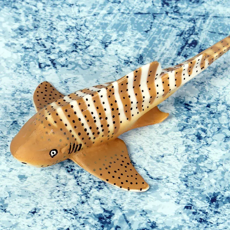 Children Model Marine Organism Model Zebra Sharks Seabed Animal World Shark Solid Static Plastic Toys