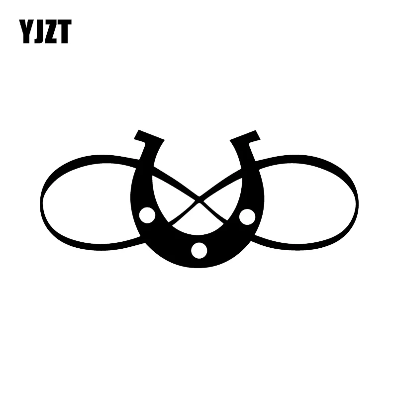 YJZT X см счастливая подкова Charm индивидуальная виниловая наклейка автомобильные