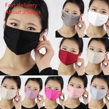 

Women Silk Reusable Mask Filter PM2.5 Air Filtration Mask