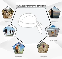 New Black Cycling Bicycle Bike Outdoor Sports Pirate Hat Cap Sport Headband Bandana Men Headscarf Quick Dry Head Covers 2