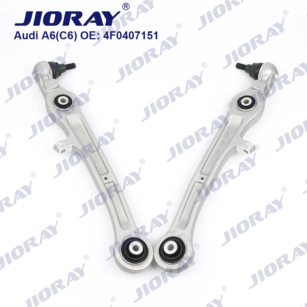 

JIORAY Pair Front Lower Suspension Control Arm Straight For Audi A6 4F2 4FH 4F5 A6L C6 4F0407151 4F0407151A