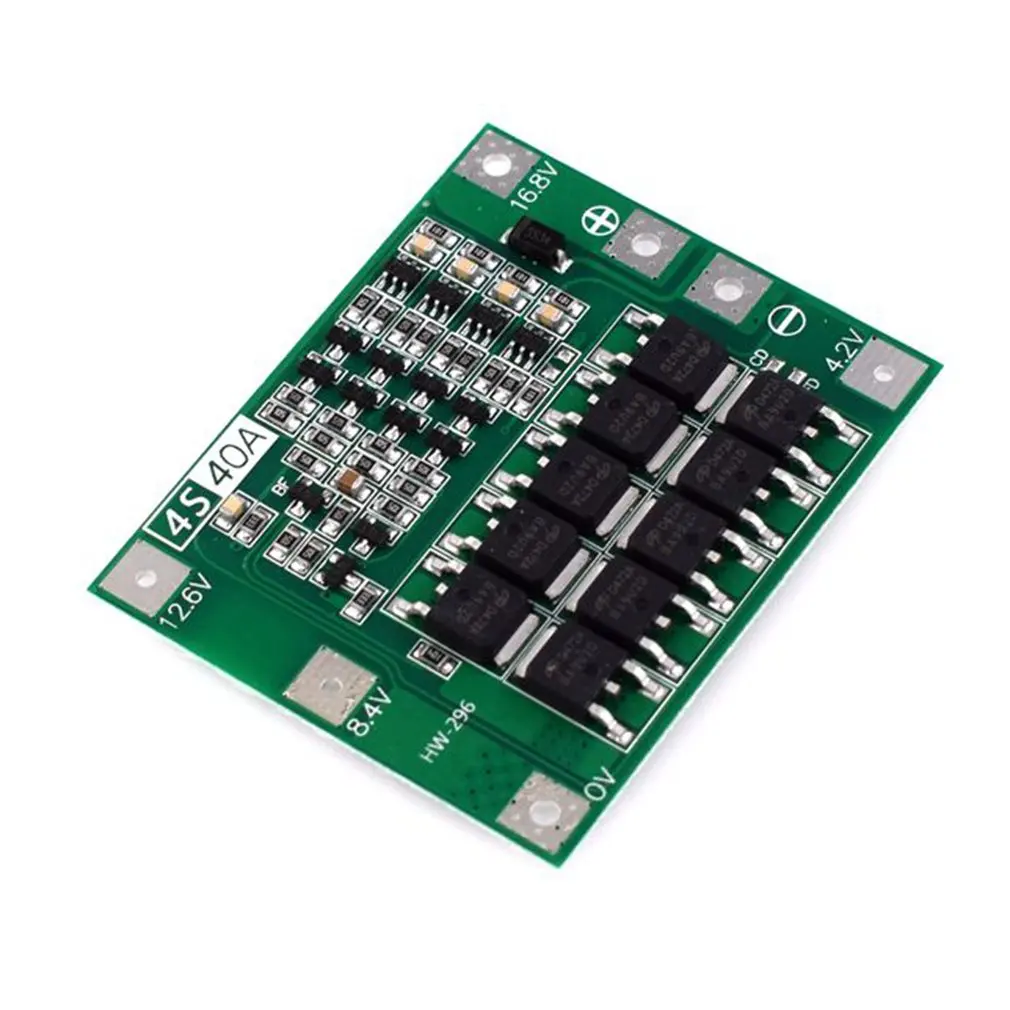 HW-296 16,8 V 4S литий-ионная литиевая батарея 18650 зарядное устройство PCB BMS Защитная плата Lipo мобильный модуль с балансировщиком