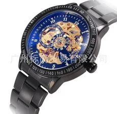 工厂直销 T-WINNER Winner镂空男士全自动机械表男机械表钢带礼物