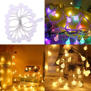

20 LEDs USB White Bulb String Light Outdoor Lighting LED Q84D for LED