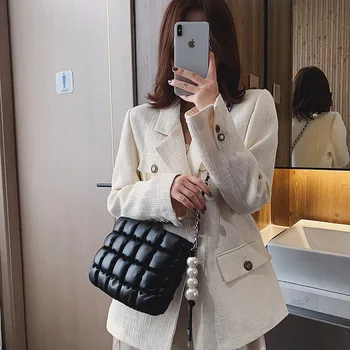 

Lingge Women's Handbag Female Luxury Designer Strap Shoulder Bag High Quality Leather Women Shoulder Messenger Bags Clutch Purse