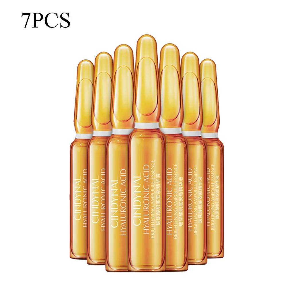 7pcs/Box Skin Moisturizing Ampoule Essence Corrective Face Care Dark Spot Hyaluronic Acid Brightening Anti Aging Body Repair
