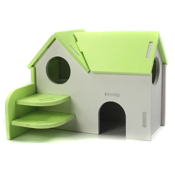 

Hamster Hideout House Villa Design Small Animal Hideout Hamster Play Hideout Hamster Nest Sleeping House Small Animal Supplies