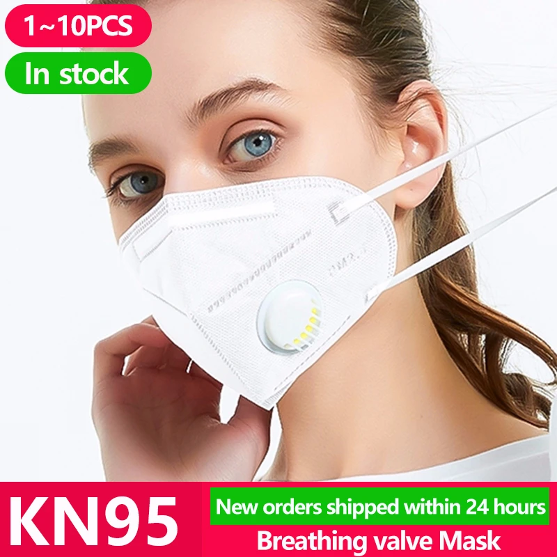

KN95 Disposable Face Masks N95 Protective Filter Mouth Respirator Dust Mask Flu Facial template ffp2 Pm2.5 mouth Gas Cover