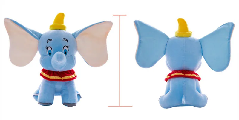 25 см/35 см Dumbo заполненная плюшевая игрушка маленький летающий слон девочка кукла программное обеспечение мультфильм прекрасный Большое Ухо синий слон детская игрушка