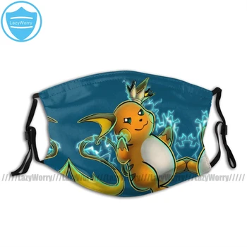 

Pikachu Mouth Face Mask King Of Lightning Facial Mask Kawai Funny with 2 Filters for Adult