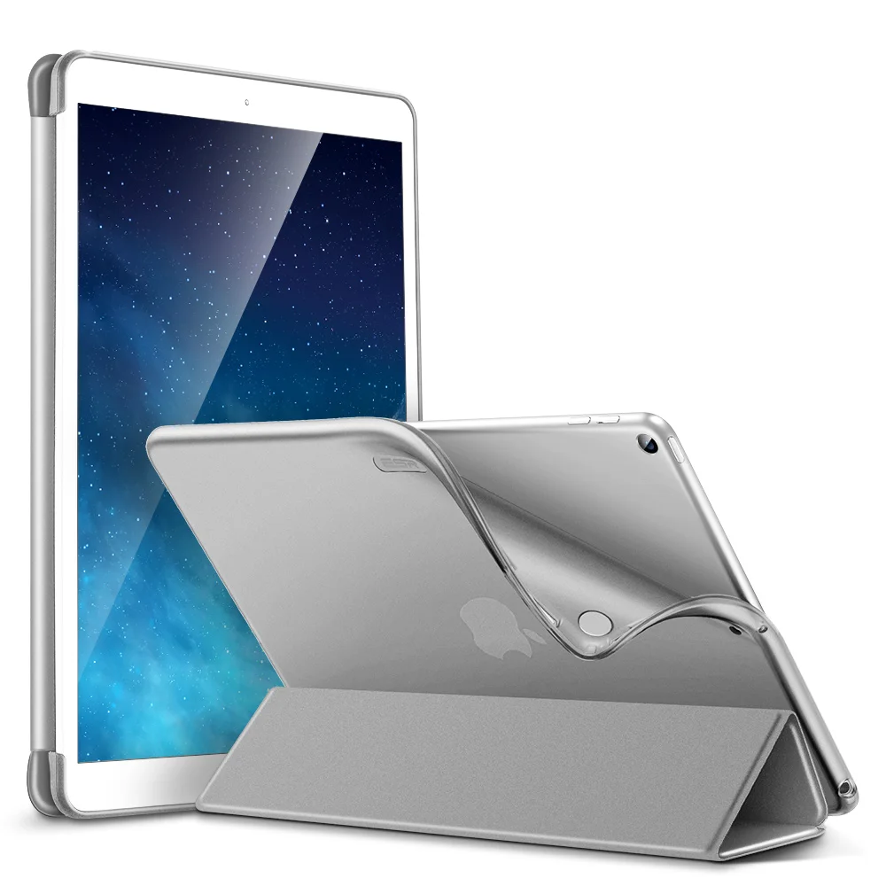 Чехол ESR с прорезиненным покрытием для iPad 7 Rebound тонкий смарт-чехол с подставкой и гибкой задней крышкой из ТПУ для iPad 7th Gen 10,2"