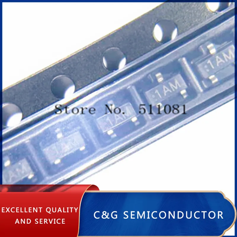 100PCS SMD Transistor NPN/PNP 40V 200mA SOT-23
