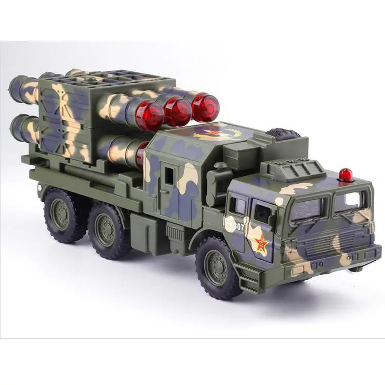 

Jiaye Red Flag-9 Remote-to-Air Missiles Car Model Children Sound And Light Pull Back Car Toy Cs0191 Non-Packaging