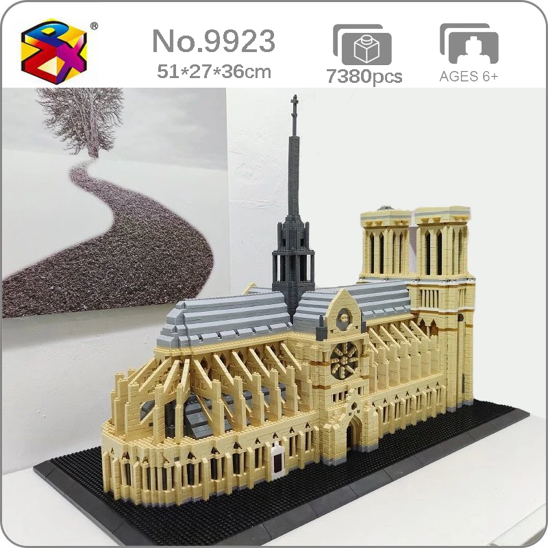 Pzx 9923 Welt Architektur Notre Dame De Paris Kathedrale Kirche Diy Mini Diamant Blocke Ziegel Gebaude Spielzeug Fur Kinder Keine Box Blocks Aliexpress