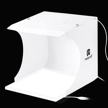 

PULUZ Mini Portable folding shadowless studio set LED Photography Shadowless Light Lamp Panel Pad + Studio Shooting Tent Box